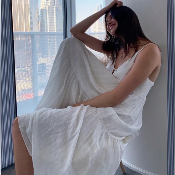 Aritzia Cream Maxi Dress - Picture 2 of 8